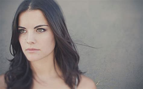 Face Jaimie Alexander Depth Of Field Brunette Women Green Eyes