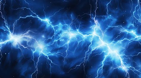 Flash Bolt Storm Texture Seamless Blue Electric Lightning Pattern Background Thunder Electric