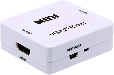 Adapter Konwerter Obrazu Sygna U Z Vga Na Do Hdmi Sklep Opinie Cena