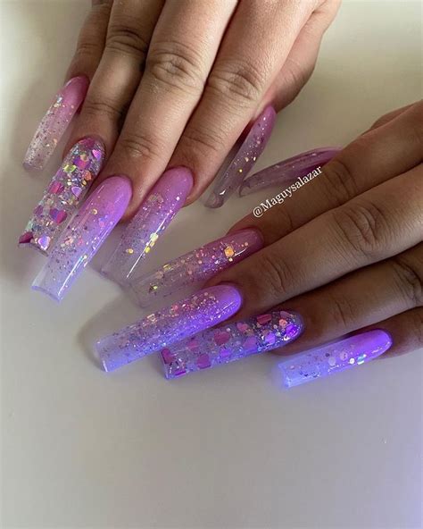 Pin By 🦋 𝓙𝓮𝓼𝓼𝓲𝓬𝓪 🦋 On 💅 и α ι ℓ ѕ Purple Acrylic Nails Acrylic Nails