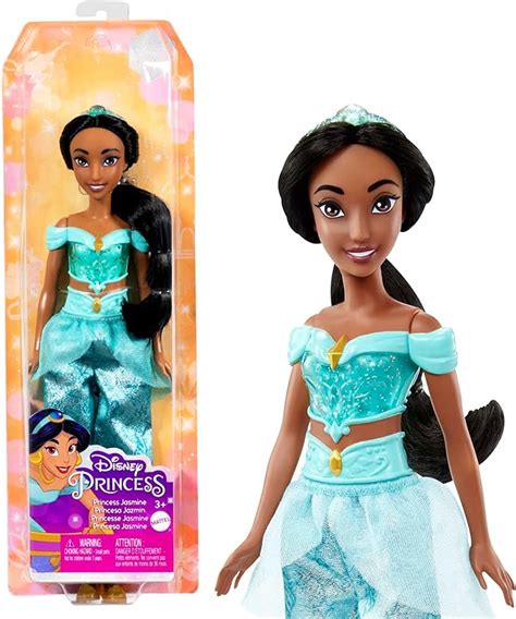 Mattel Disney Princess Toys Jasmine Fashion Doll Sparkling Look With