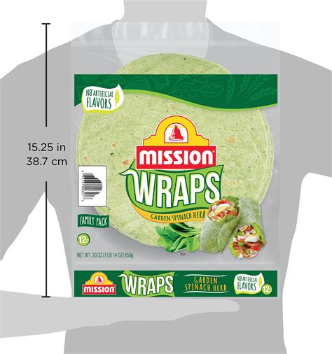 Garden Spinach Wraps Mission Foods