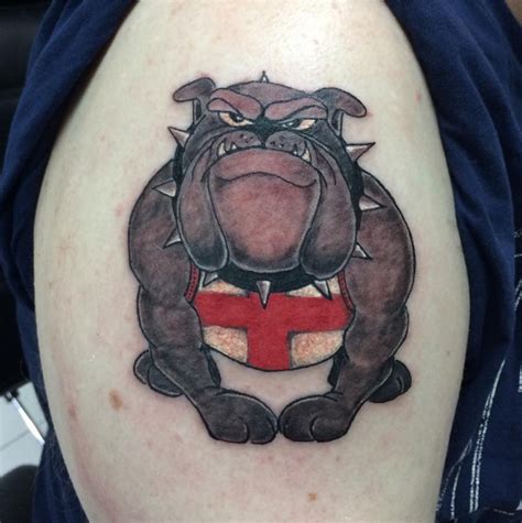 Traditional Bulldog Tattoo