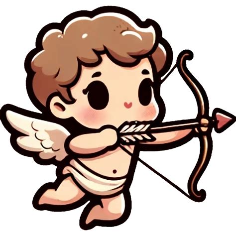 Ai Generated A Cupid Holding Bow Arrow Clipart Png 36466810 Png