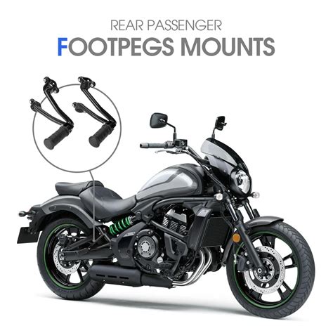 Motorcycle Footpegs For Kawasaki Vulcan S 650 VN650 2015 2021 Rear Foot