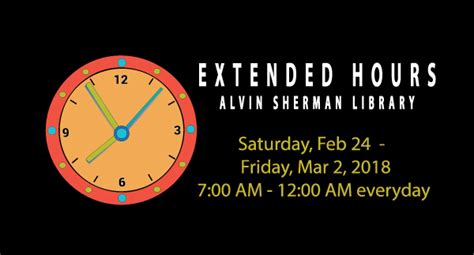 Alvin Sherman Library Extended Hours until March 2 – NSU SharkFINS