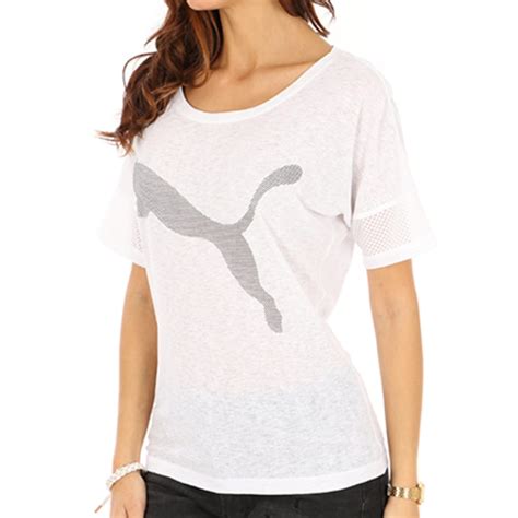 Puma Tee Shirt De Sport Femme Active Training Loose Gris