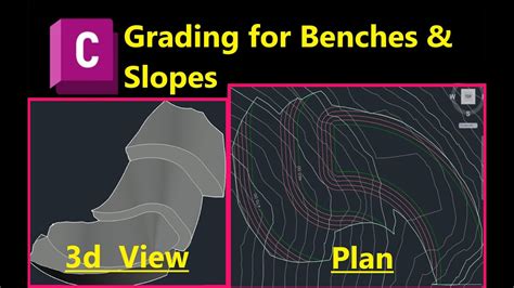 How To Create Grading For Benches And Slopes Using Feature Lines In