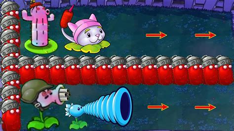 Team Pea Hypno Team Cattail Vs Cactus Fight Gargantuar Vs Dr Zomboss Plants Vs Zombies Hack Ep