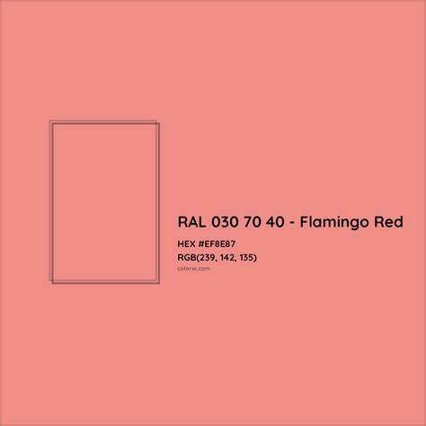 About RAL 030 70 40 - Flamingo Red Color - Color codes, similar colors ...