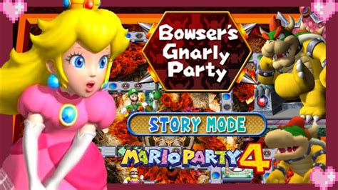 Mario Party 4 Bowser Gnarly Party Peach Story Mode Gameplay YouTube