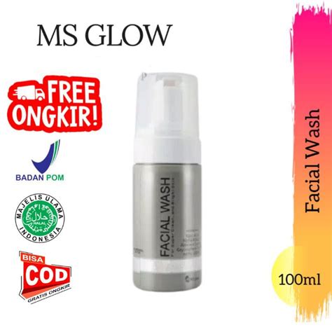 Jual Ms Glow Facial Wash Sabun Wajah Original Shopee Indonesia