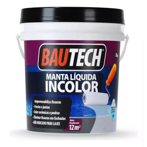 Bautech Manta Liquida Incolor Impermeabilizante 8 kg Manta Líquida