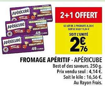 Promo Fromage Ap Ritif Ap Ricube Chez Supeco Icatalogue Fr