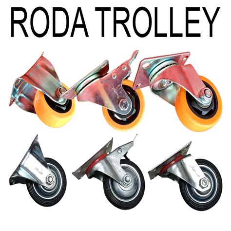 Jual Roda Trolley Inch Xander Roda Troli Gerobak Etalase Roda