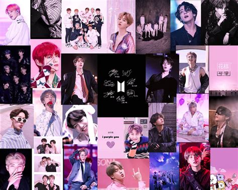 BTS Aesthetic Collage Laptop Wallpapers - Top Free BTS Aesthetic ...