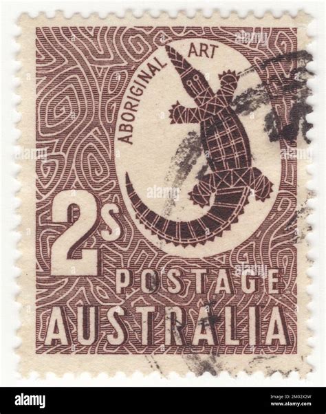 AUSTRALIA 1948 De Febrero De 16 Un Sello Postal De Chocolate De 2