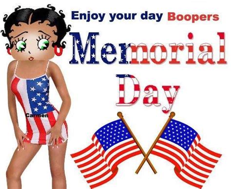 BOOPERS MEMORIAL DAY Betty Boop Pictures Betty Boop Art Betty Boop