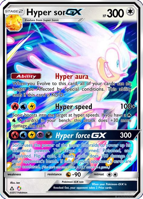 Hyper Sonic Gx Card By Skymemes On Deviantart