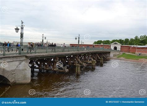 Ioannovsky Bridge Across The Kronverksky Strait Leading To The Peter