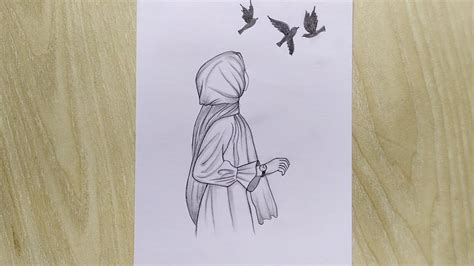 Girl Flying Drawing