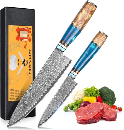 EUNA 5 PCS Kitchen Knife Set Japanese Knives For Cooking Chef