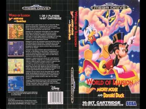 SEGA Mega Drive Genesis Music World Of Illusion Starring Mickey Mouse