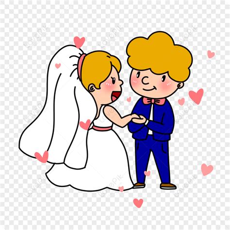 Wedding Brides Groom Elements Cartoon Wedding Bride Groom Bride