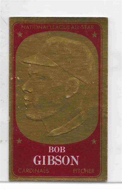 Sportlots Auctions Topps Embossed Bob Gibson St Louis