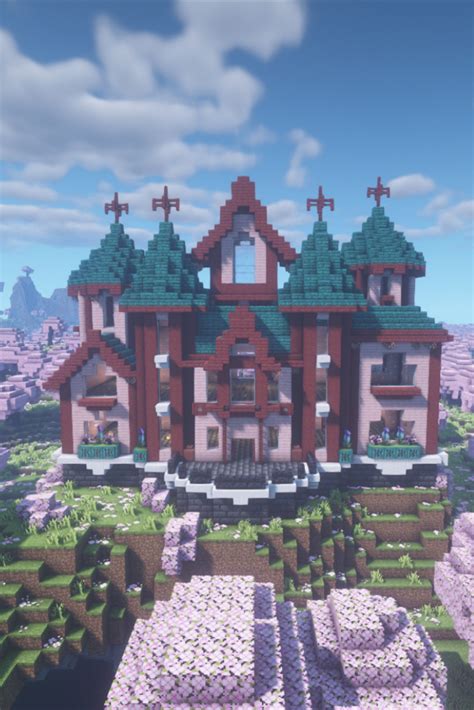 Minecraft Cherry Blossom House Build Idea