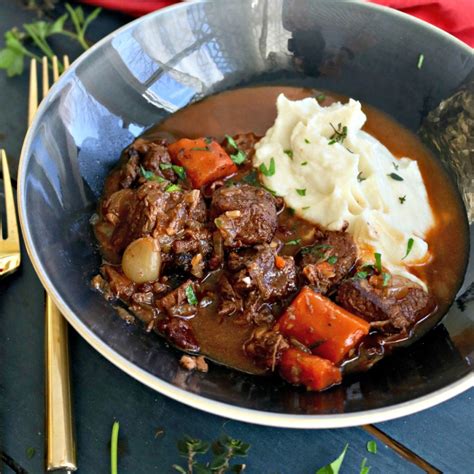 How to Make Easy Beef Bourguignon in Dutch Oven (Paleo)