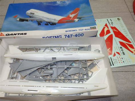 【やや傷や汚れあり】★ Hasegawa ハセガワ 1200 Qantas カンタス航空 Boeing ボーイング 747 400