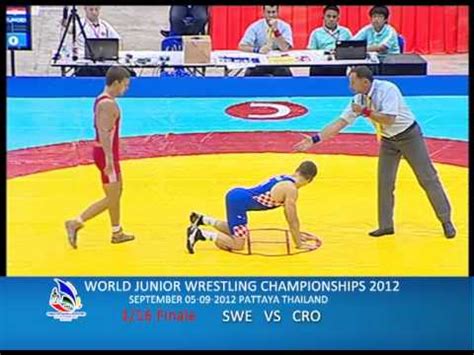 World Junior Wrestling Championships Swe Vs Cro Youtube