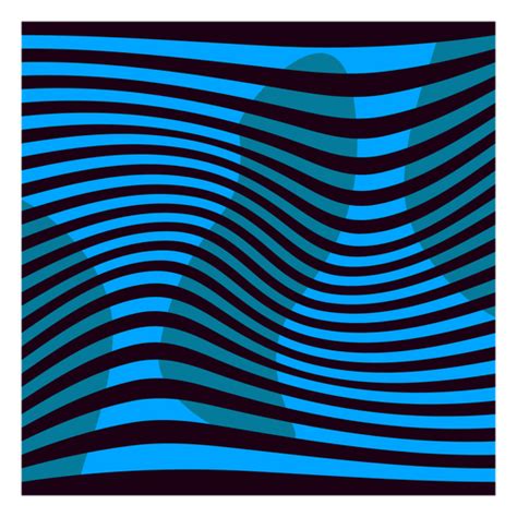 Blue And Black Striped Pattern PNG & SVG Design For T-Shirts