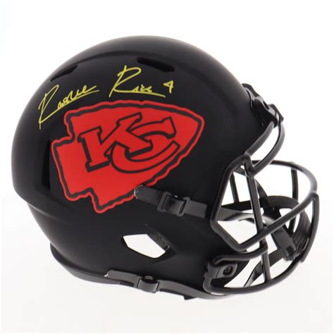 Rashee Rice Signed Chiefs Full Size Eclipse Alternate Speed Helmet