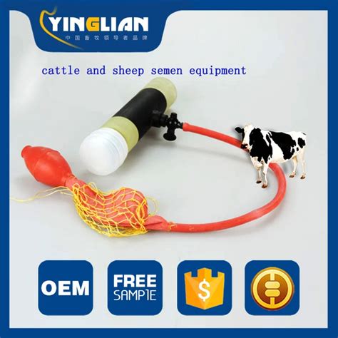 Cattle Semen Fake Vagina Artificial Insemination Equipment Semen Hv3n Double Ball Tube Suit