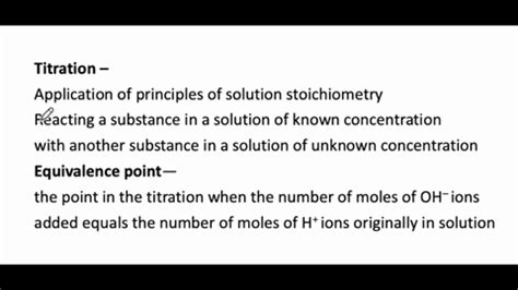 SOLVED: titration procedure