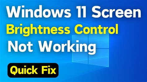 Fix Windows 11 Screen Brightness Control Not Working Solve Windows