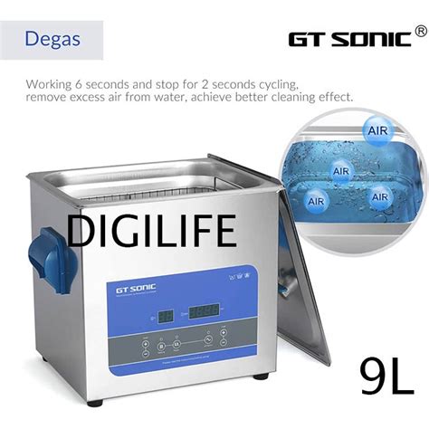 Jual Ultrasonic Cleaner 9 Liter Gt Sonic R9 9l Degas Digital Pembersih Ultrasonik Timer Ultra