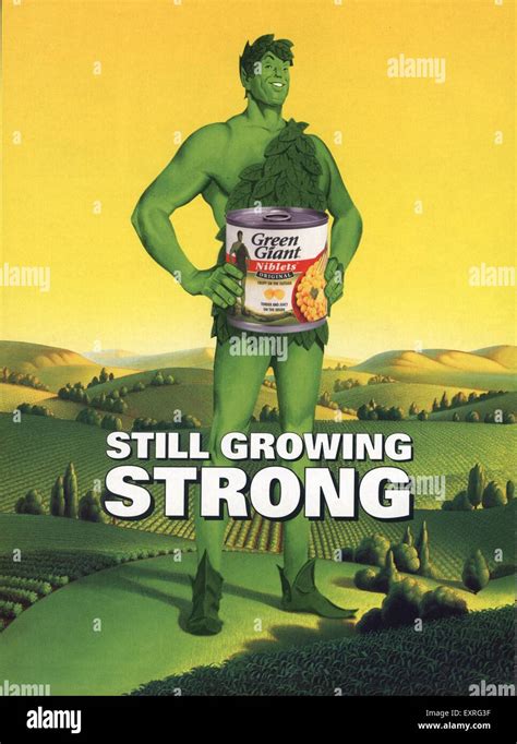 2000s Uk Green Giant Magazine Advert Stock Photo Alamy