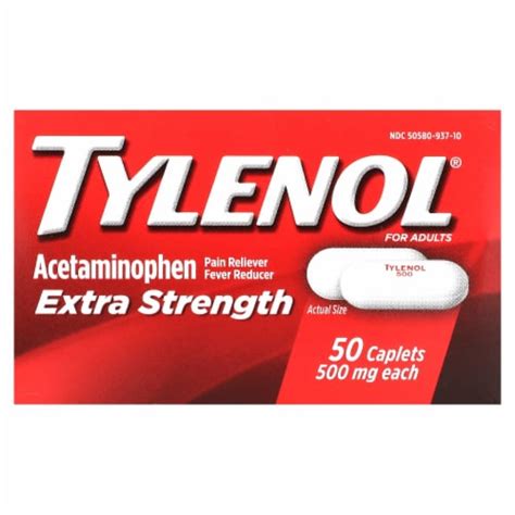 Tylenol Extra Strength Caplets With Mg Acetaminophen Ct