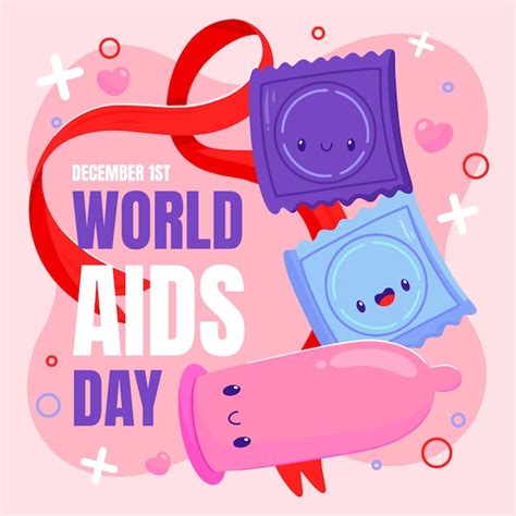 Premium Vector Flat World Aids Day Illustration