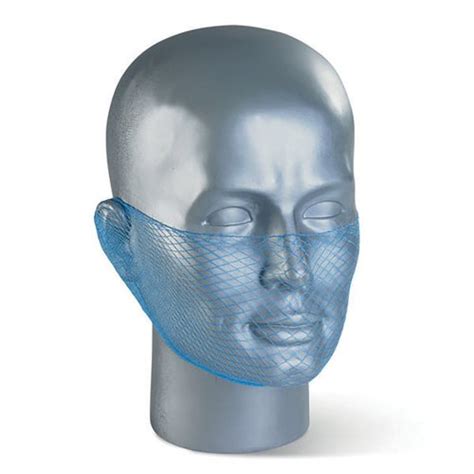 Beeswift Disposable Beard Snood Metal Free Pack Of 12 Blue PPE