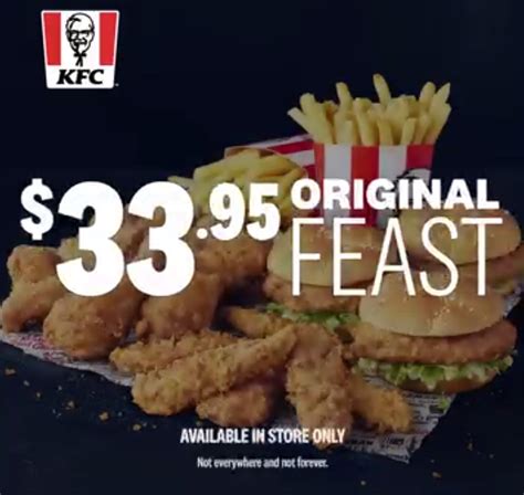 Deal Kfc 33 95 Original Feast Toowoomba Only Frugal Feeds