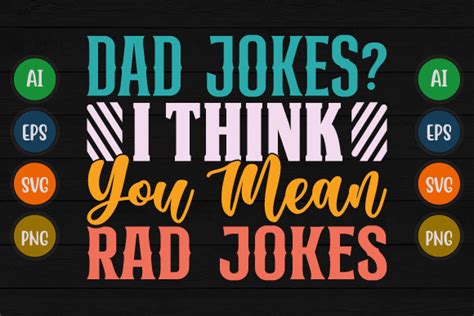 Dad Jokes Father T Shirt Design Svg Graphic By Graphicquoteteez · Creative Fabrica