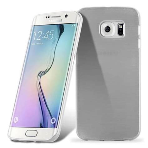 Samsung Galaxy S6 EDGE silikondeksel cover sølv Elkjøp