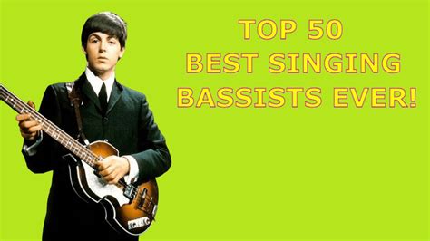 Top Best Singing Bassists Ever Youtube