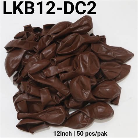 Jual Lkb Dc Balon Latex Inch Pak Isi Doff Tebal Coklat