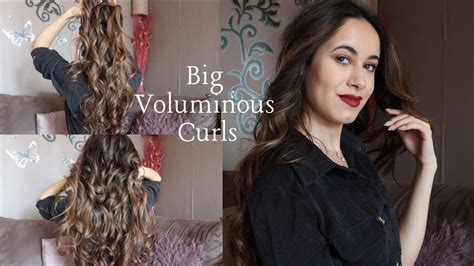 How To Big Voluminous Curls Youtube