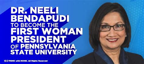 Dr Neeli Bendapudi To Become The First Woman President Of Pennsylvania